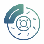 Brake health check service icon for mobile vehicle inspections